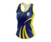 Custom Singlet Blue & Yellow Pattern KPI Logo